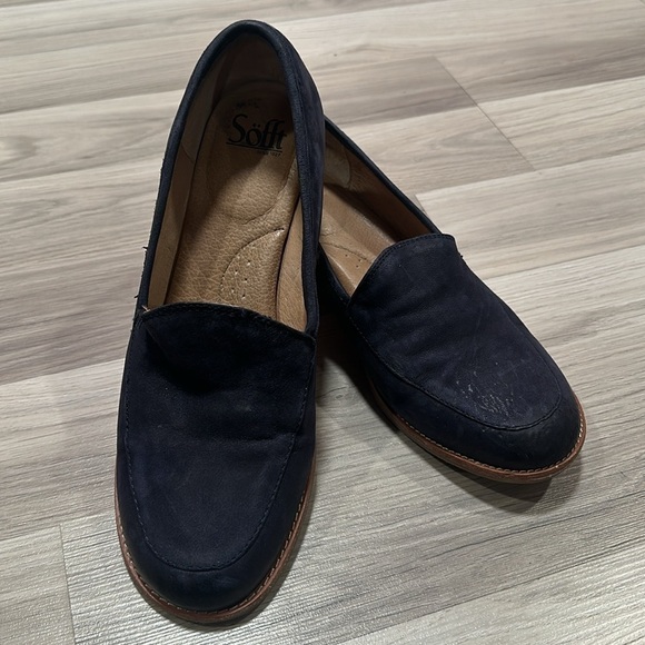 SOFFT Women’s Napoli Navy Leather Loafers 11M - Picture 1 of 11